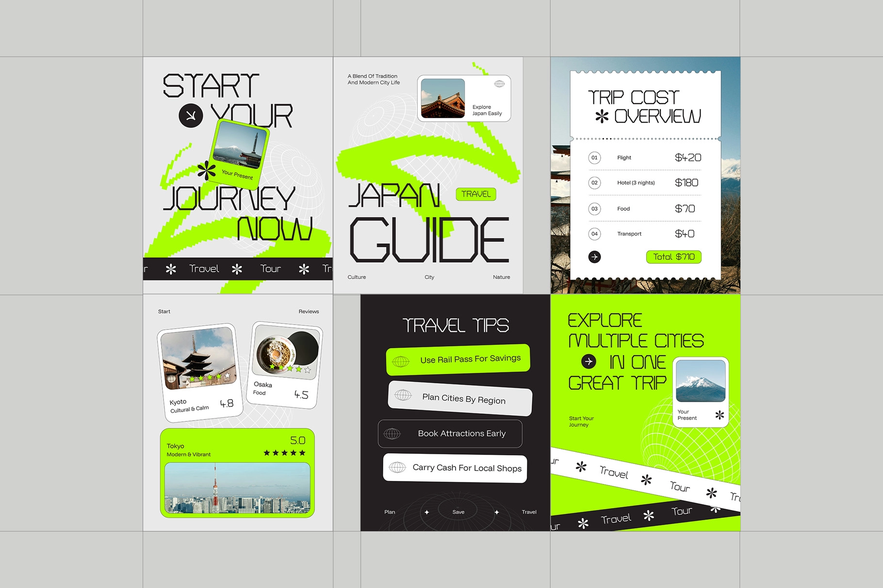 Tour & Travel Instagram Pack - Affinity Template