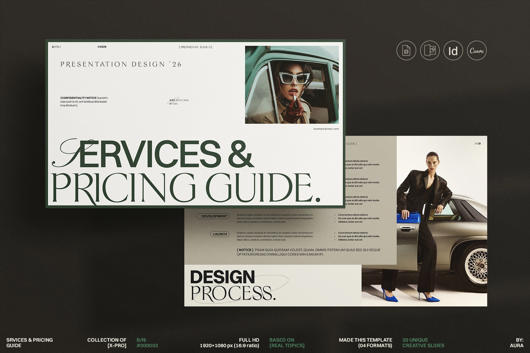 Services and Pricing Guide Presentation Template