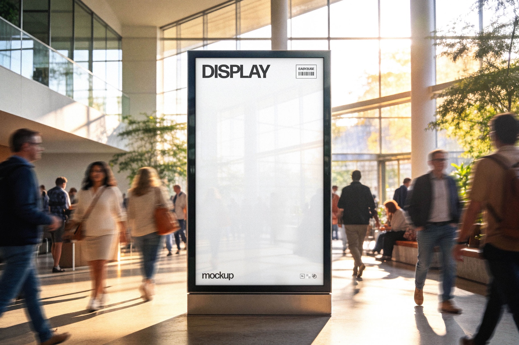 Event Hall Digital Signage Mockup