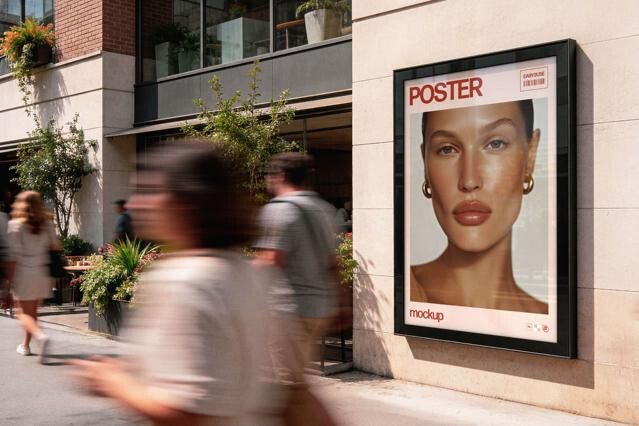Outdoor Angled Framed Poster