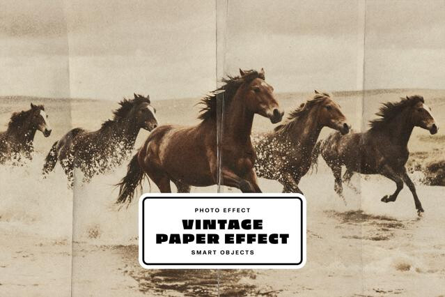 Vintage Paper Photo Effect