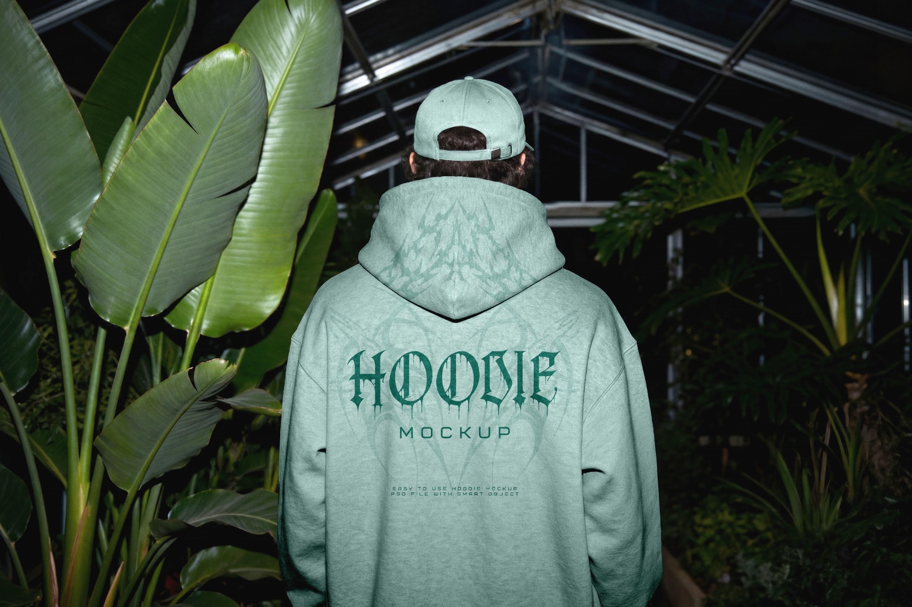 Hoodie Mockup Back View