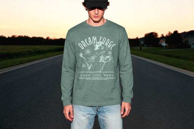 Longsleeve Mockup Front View