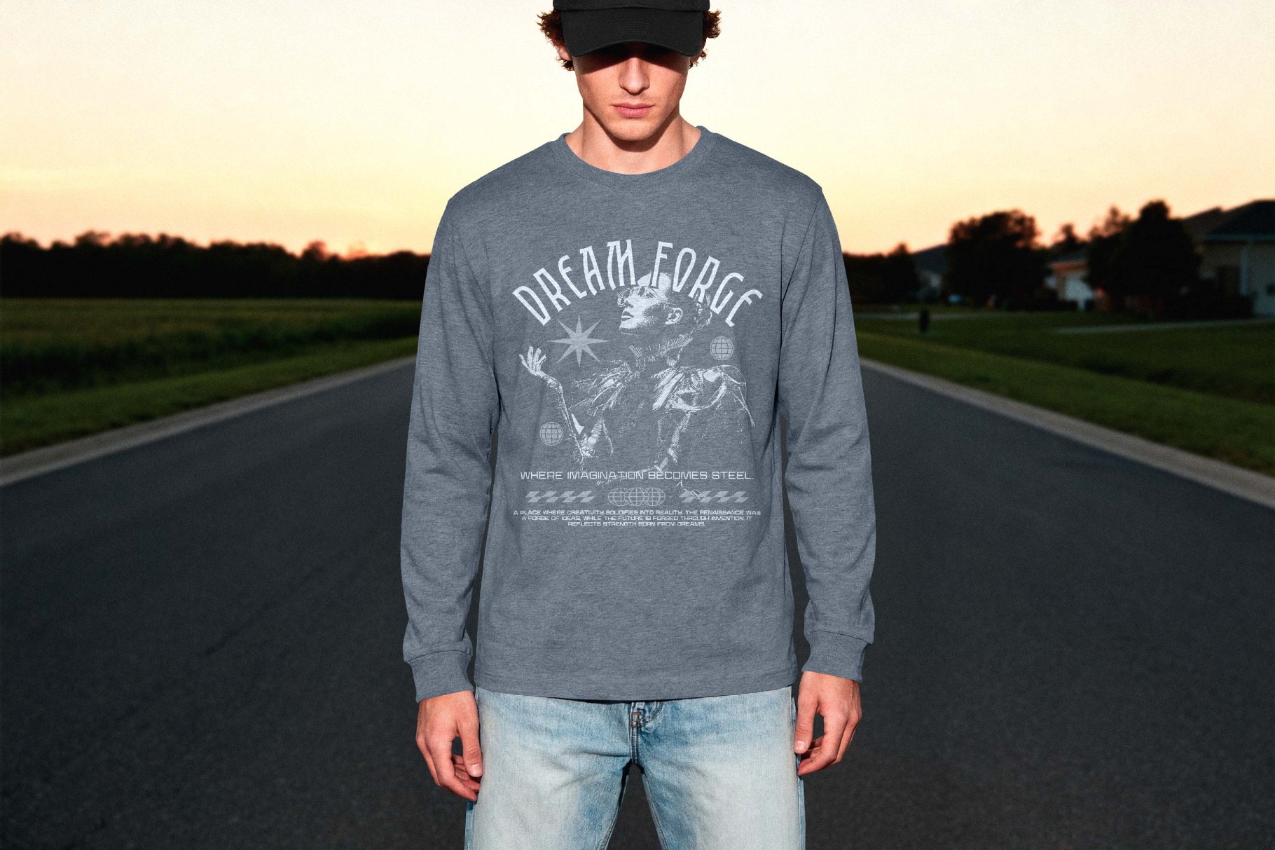 Longsleeve Mockup Front View