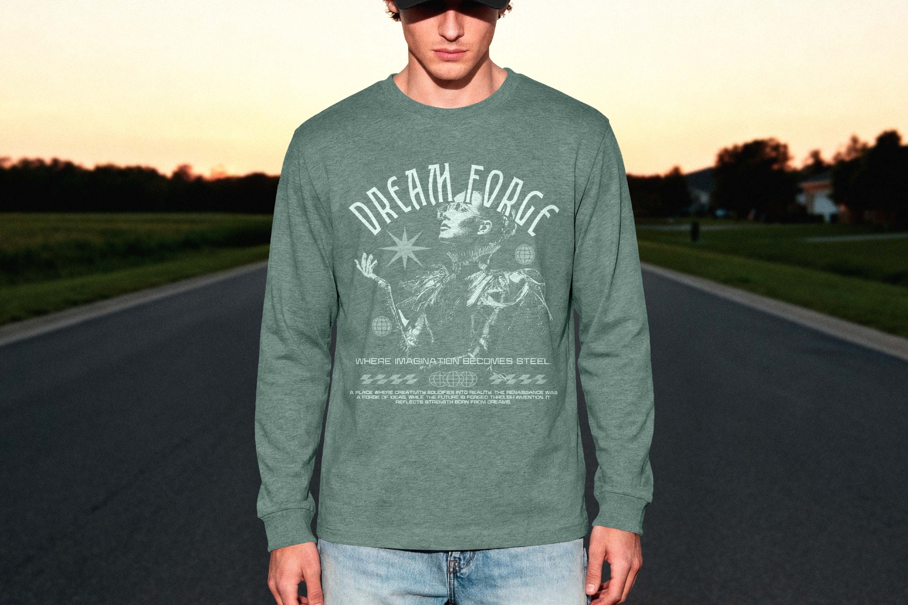 Longsleeve Mockup Front View