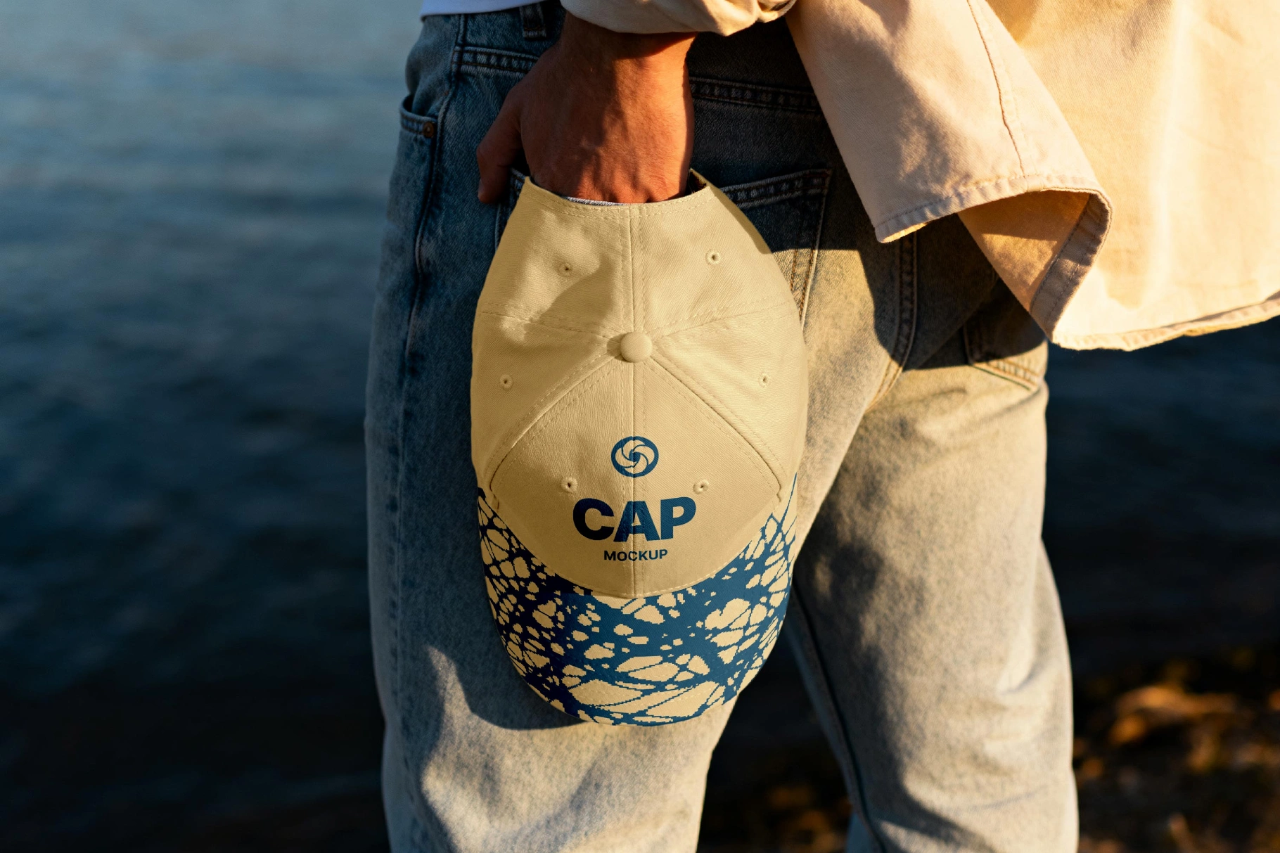 Cap Mockup in Hand