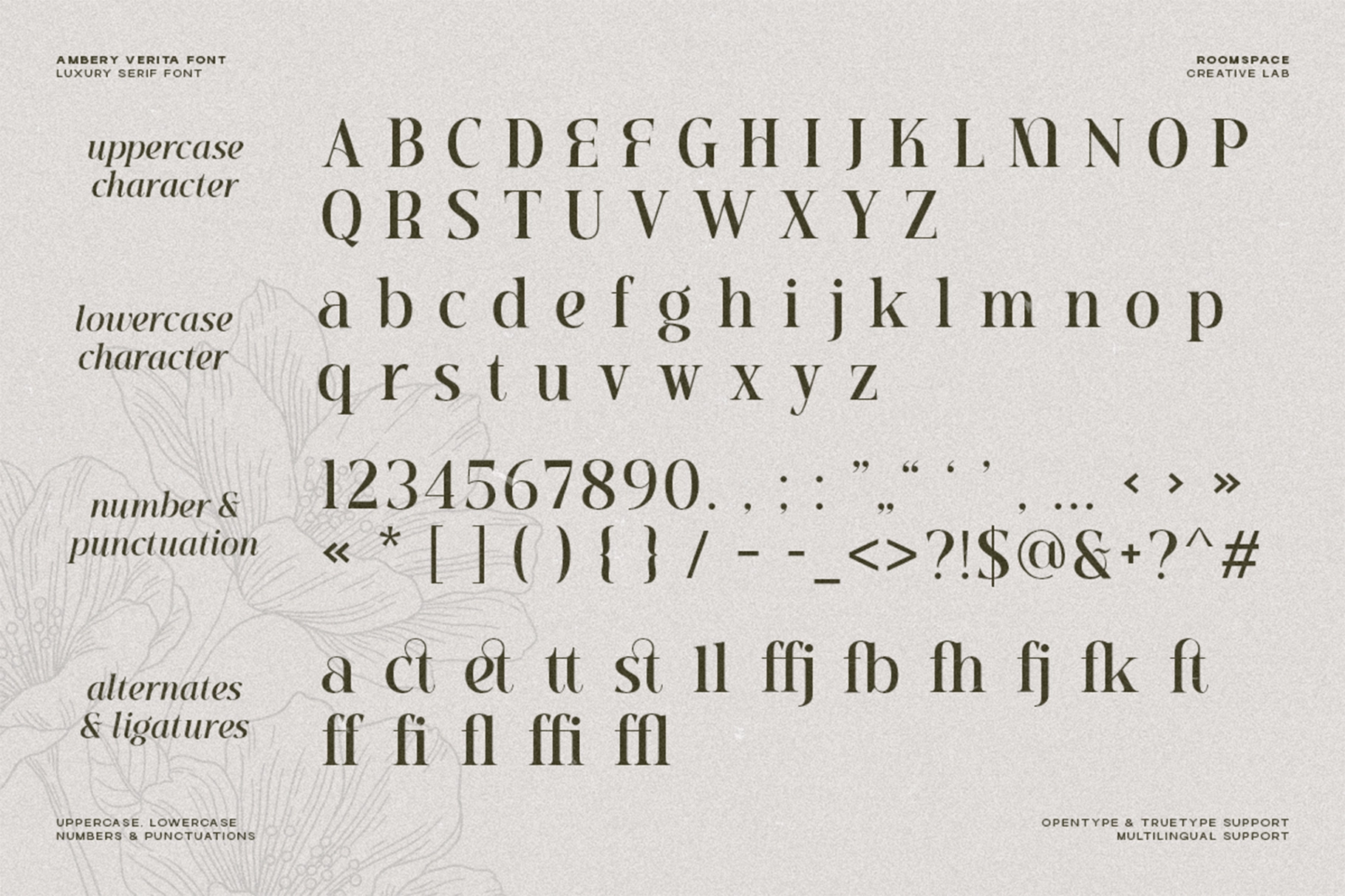 Ambery Verita – Elegant Modern Serif Font