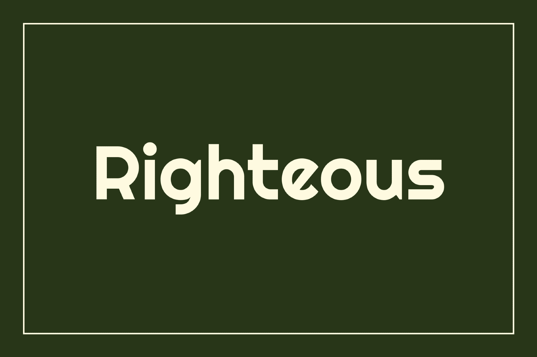 Righteous Retro Font