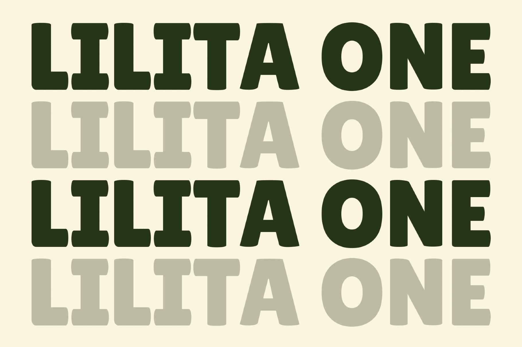 Lilita One Sign Font