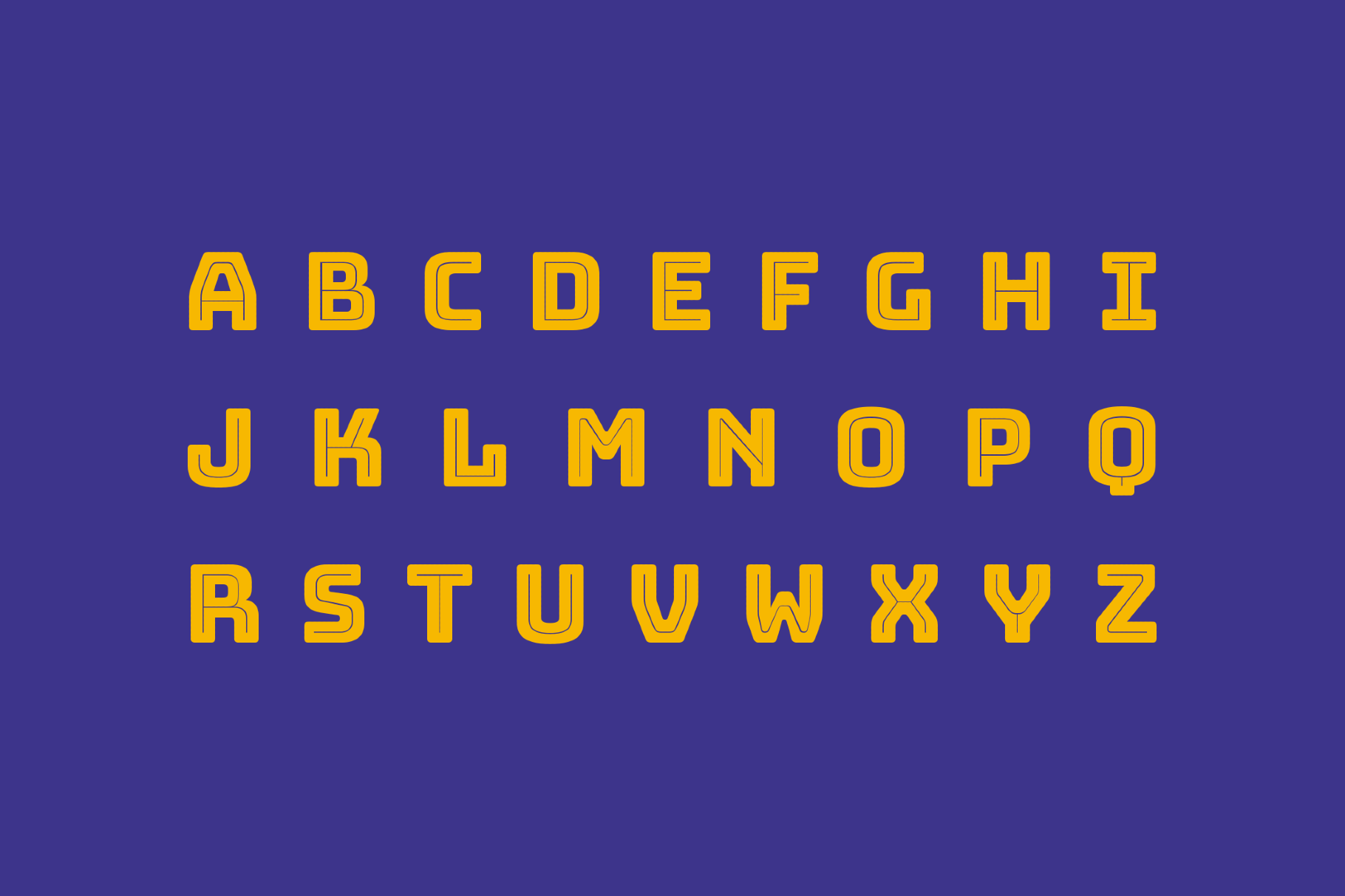 Bungee Inline Font