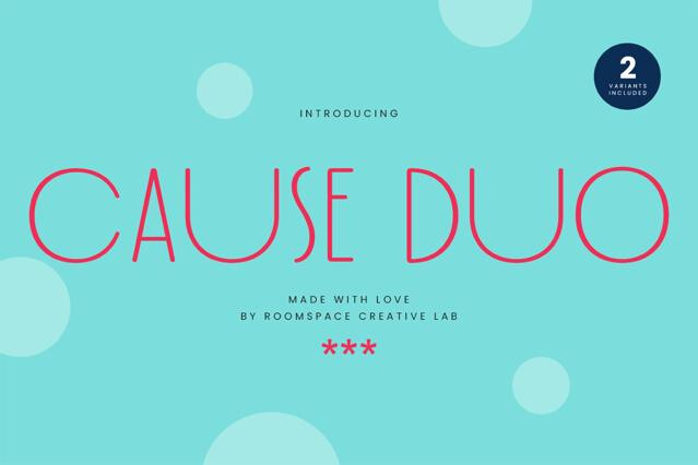 Cause Duo – Modern Minimal Sans Duo Font