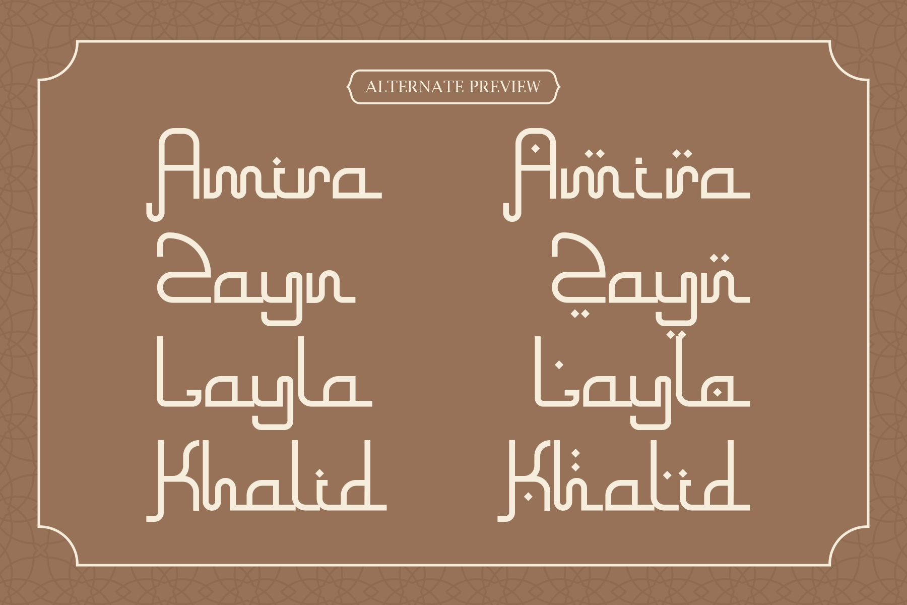 Khangiral - Monolinear Arabic Display Font
