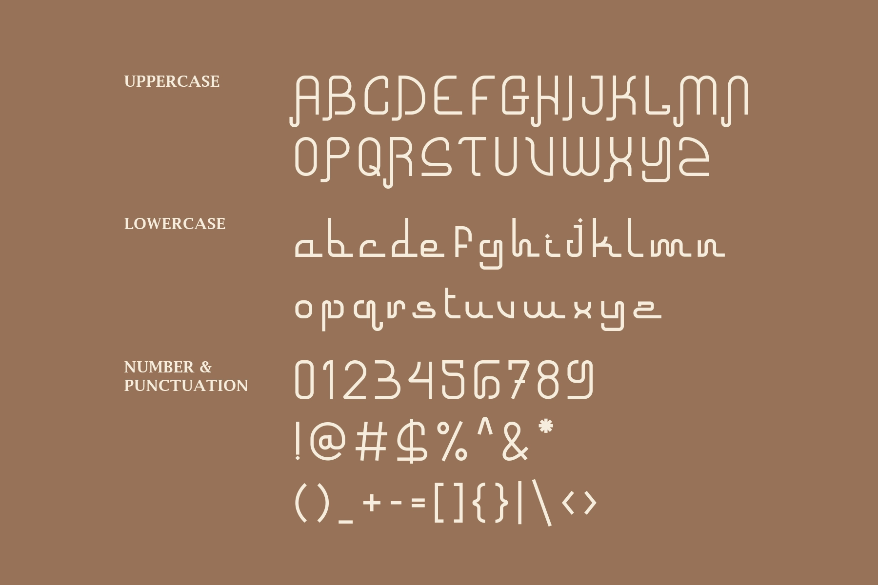 Khangiral - Monolinear Arabic Display Font