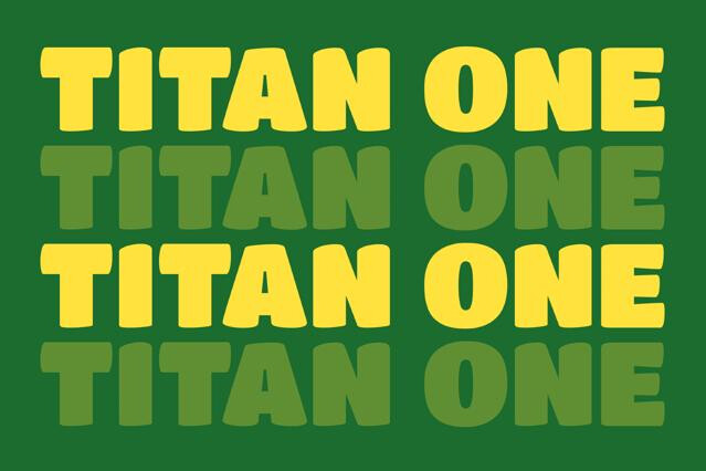 Titan One 90s Film Font