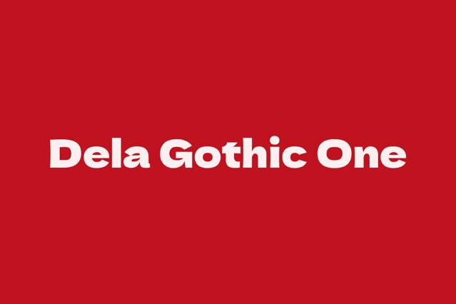 Dela Gothic One - 90s Japanese Font