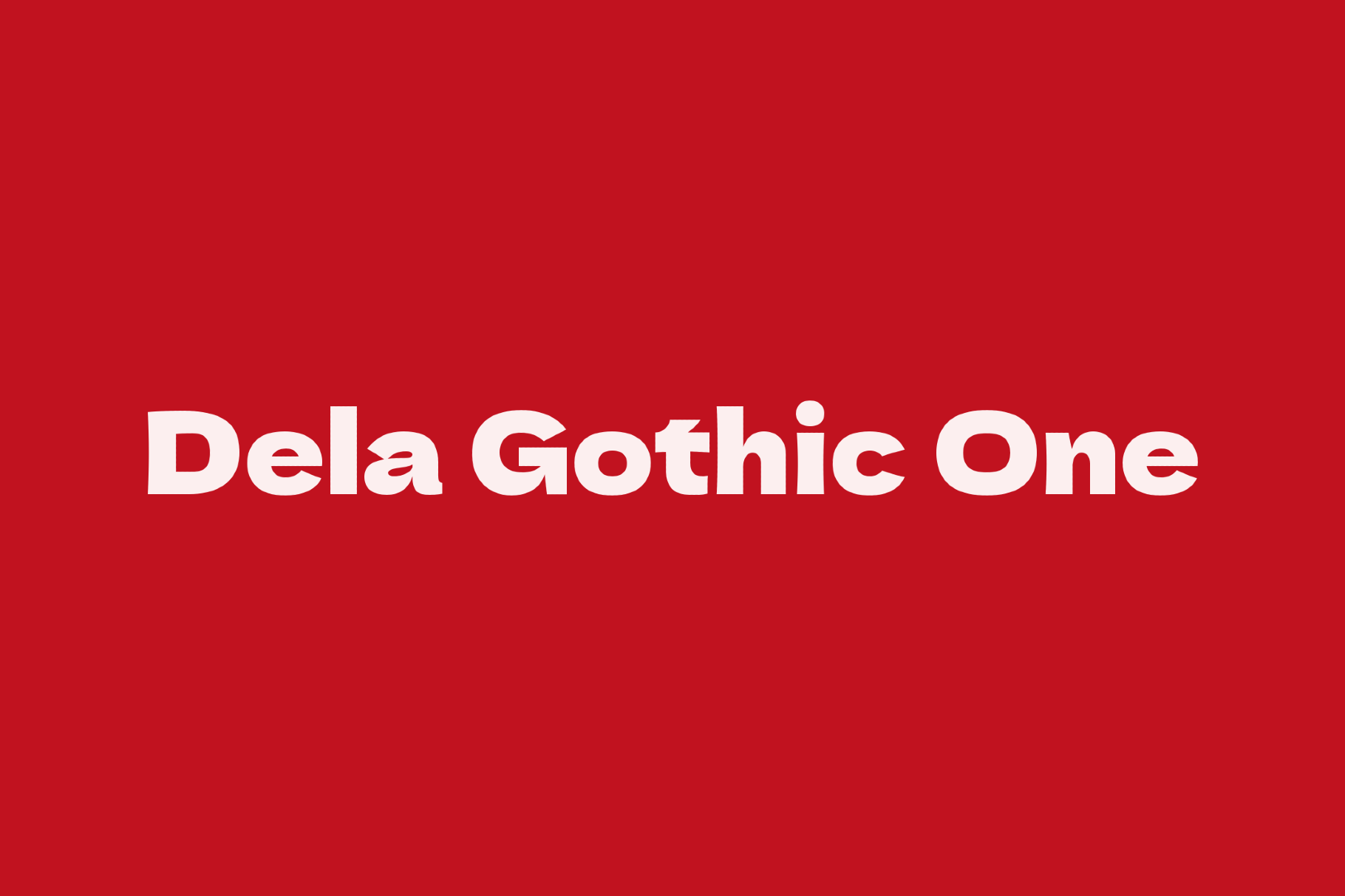 Dela Gothic One - 90s Japanese Font