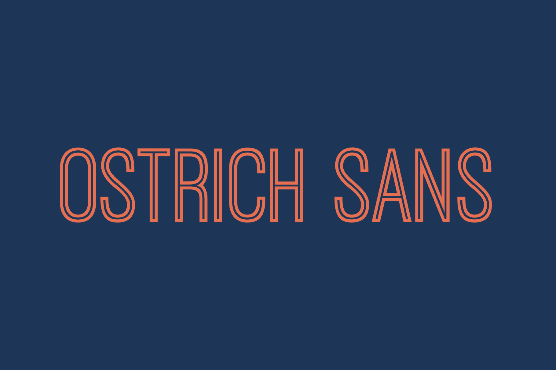 Ostrich Sans - 90s Font Family