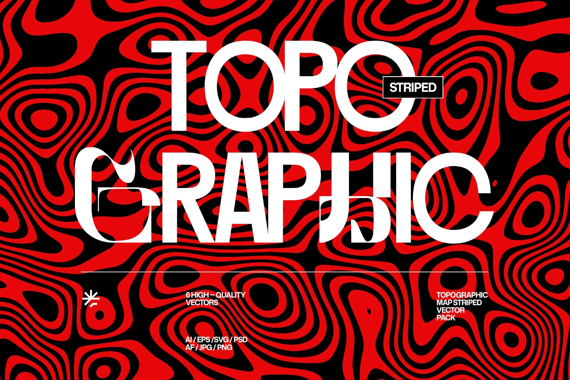 Topographic Contour Vector Pack