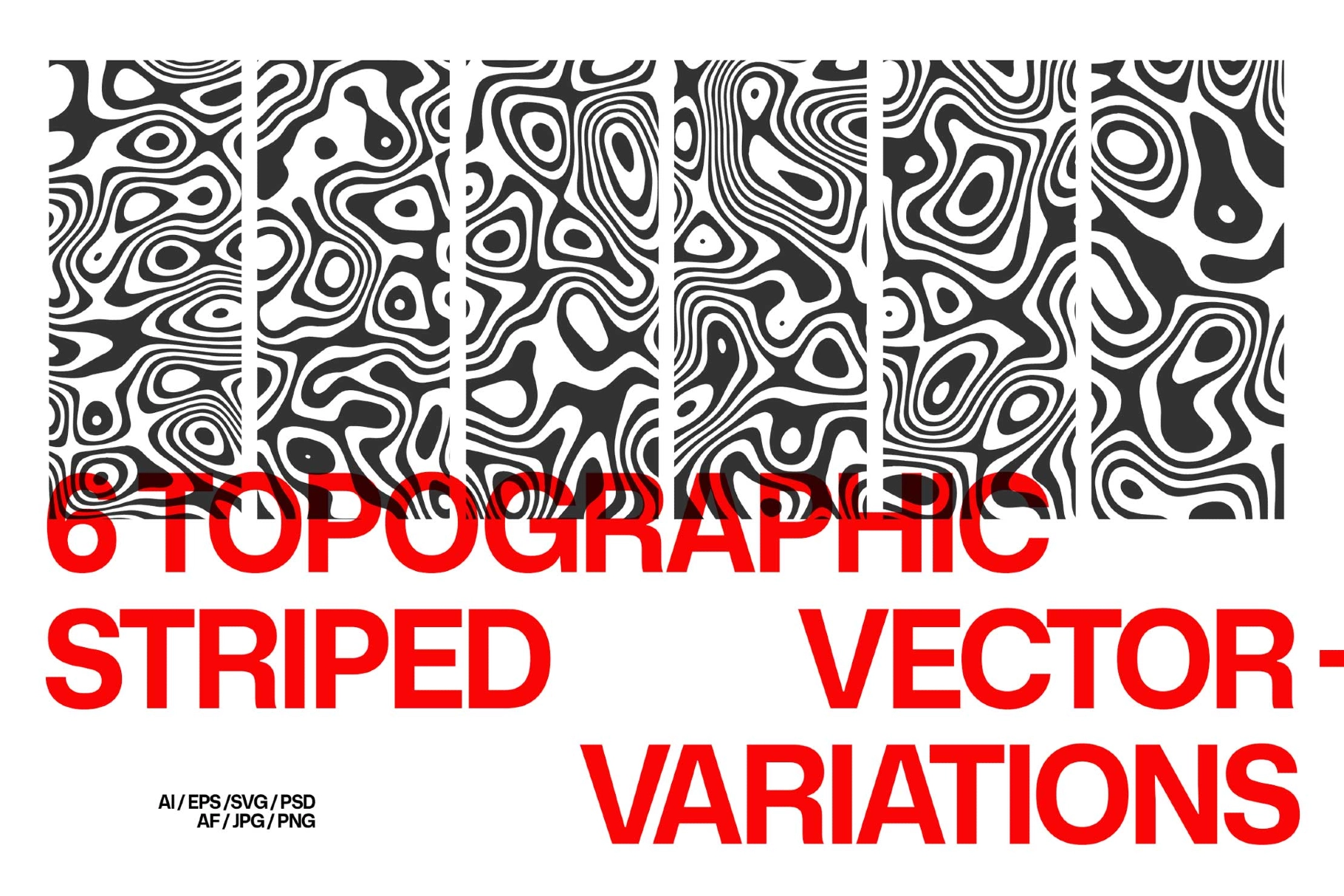 Topographic Contour Vector Pack