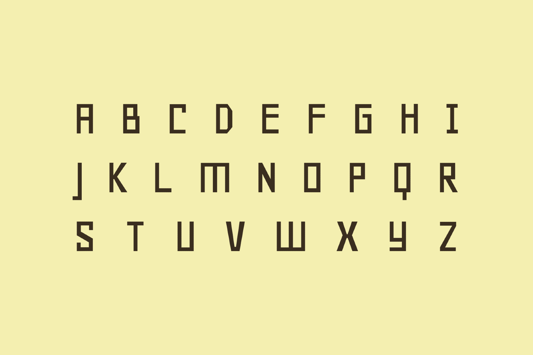 Geo 90s Techno Font