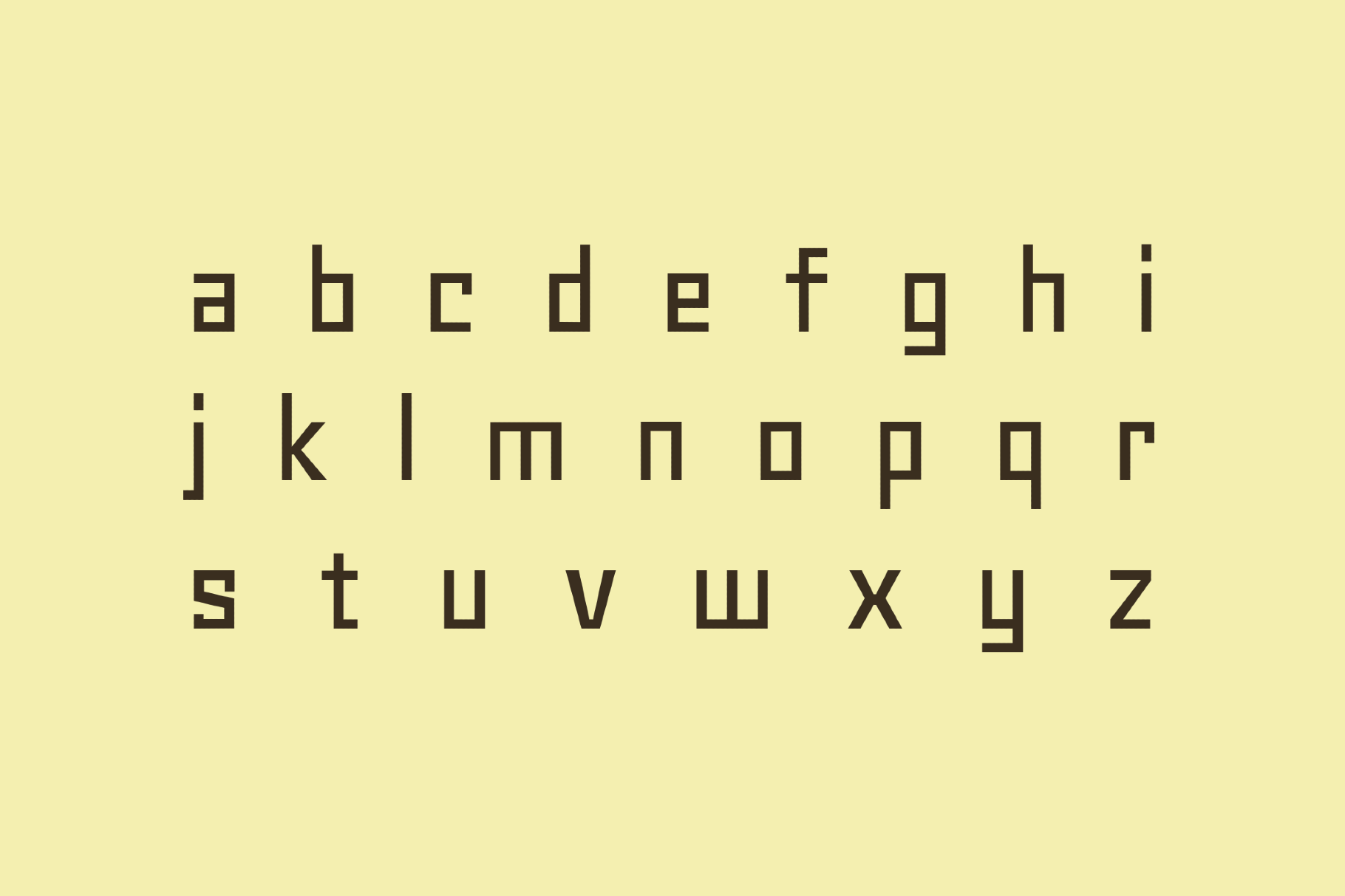 Geo 90s Techno Font