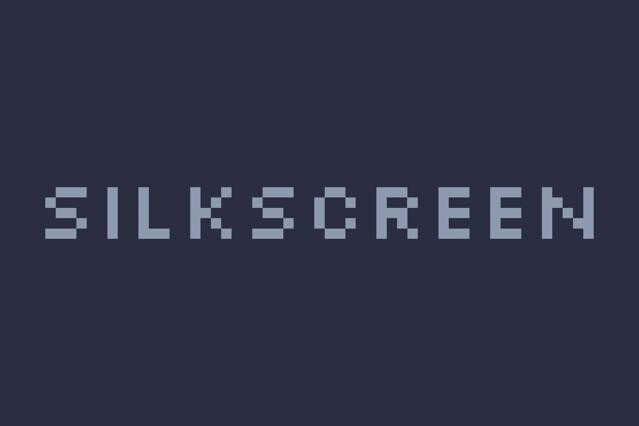 Silkscreen 90s Pixel Font