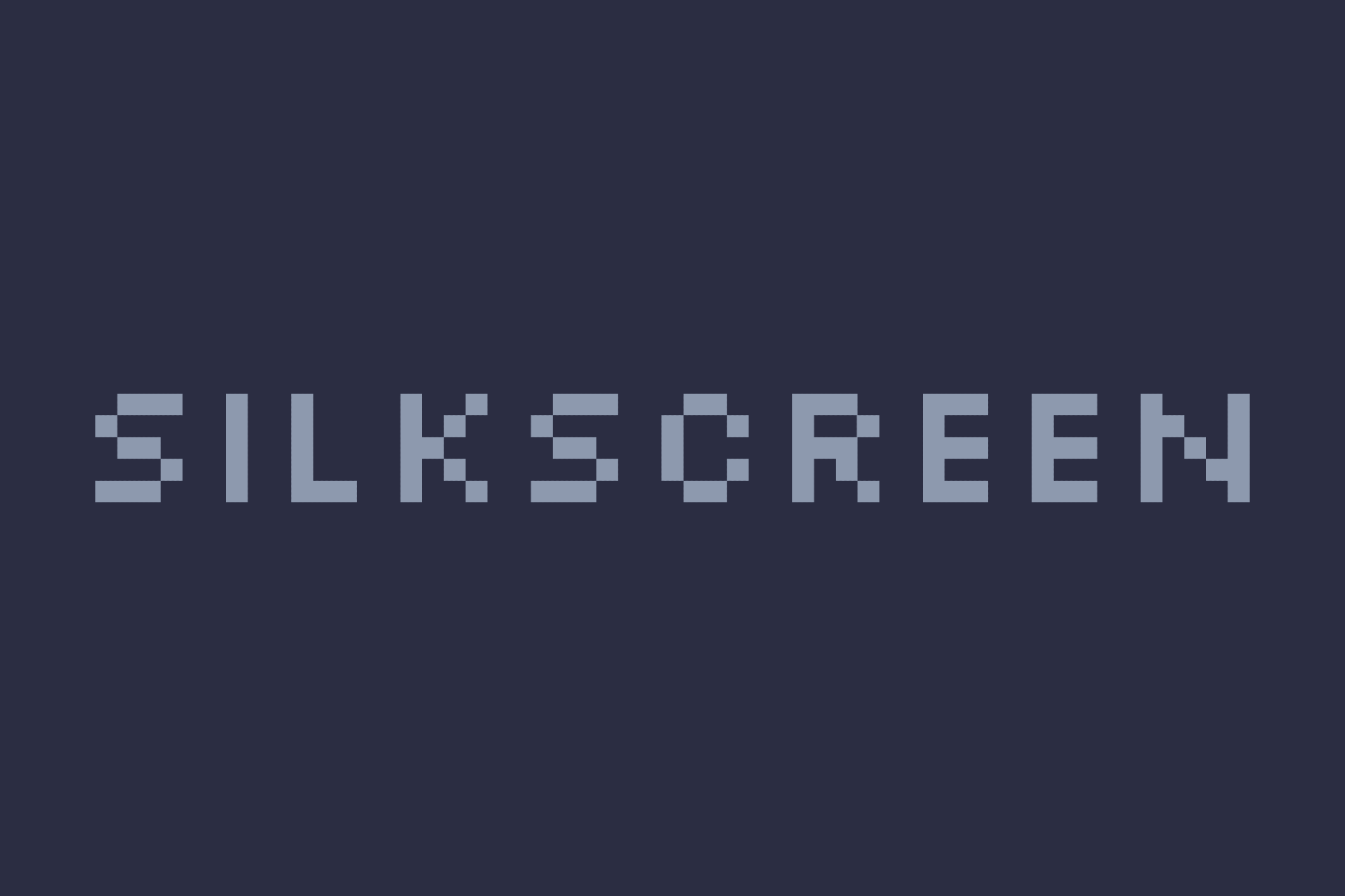 Silkscreen 90s Pixel Font