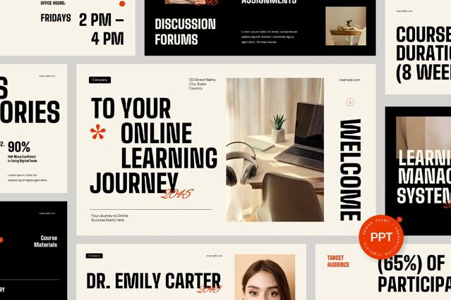 Online Course Education Powerpoint Template
