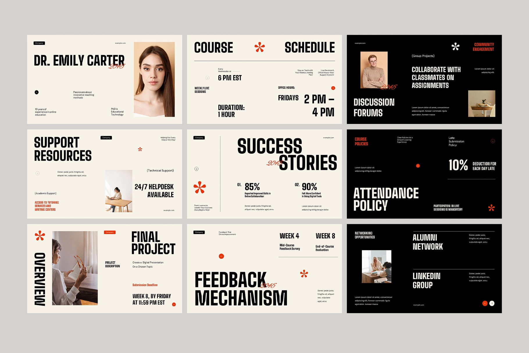 Online Course Education Powerpoint Template
