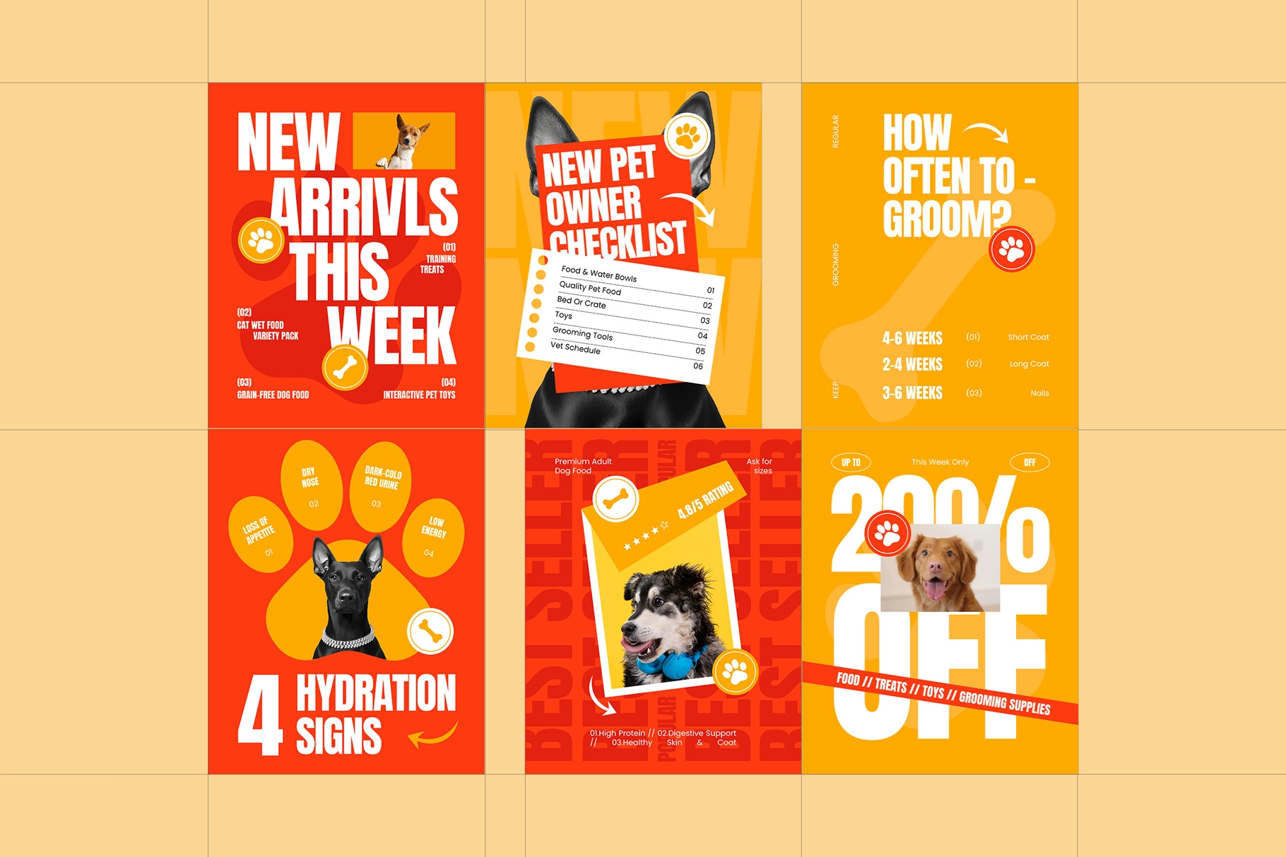 Pet Care Instagram Post & Stories - Adobe Template