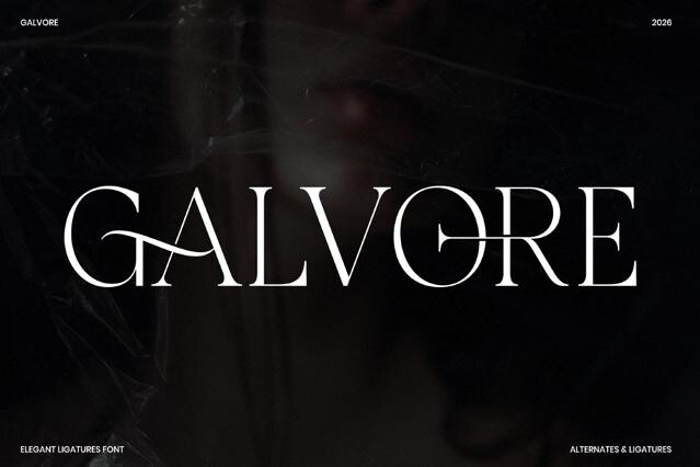 Galvore - Luxury Ligature Serif Font