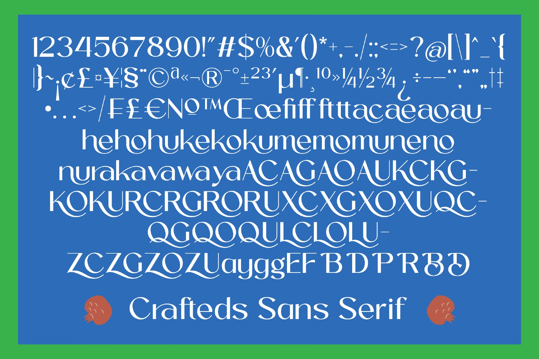 Crafteds - Modern Sans Serif Font
