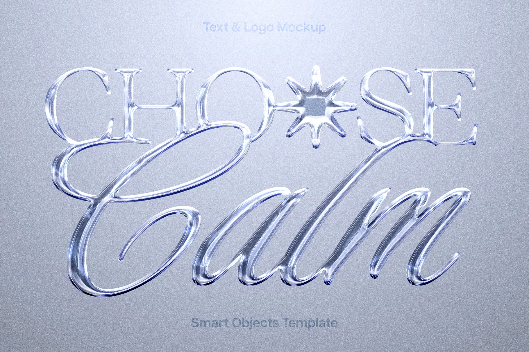 Crystal Glass Text & Logo Effect