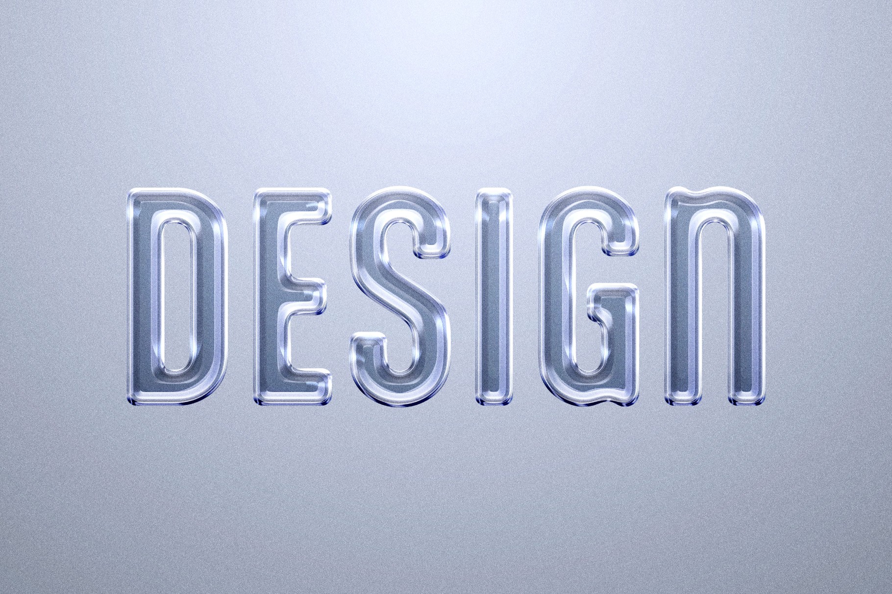 Crystal Glass Text & Logo Effect
