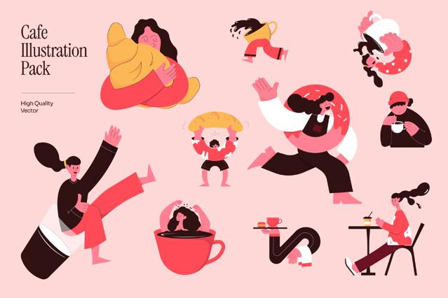 Coffee Culture Illsutration Pack