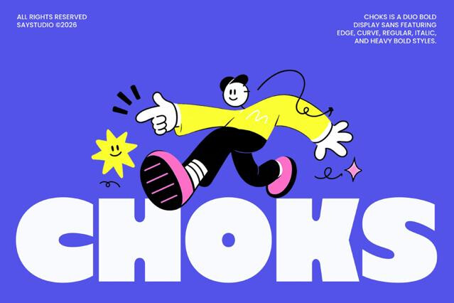 Choks - Heavy Bold Branding Font