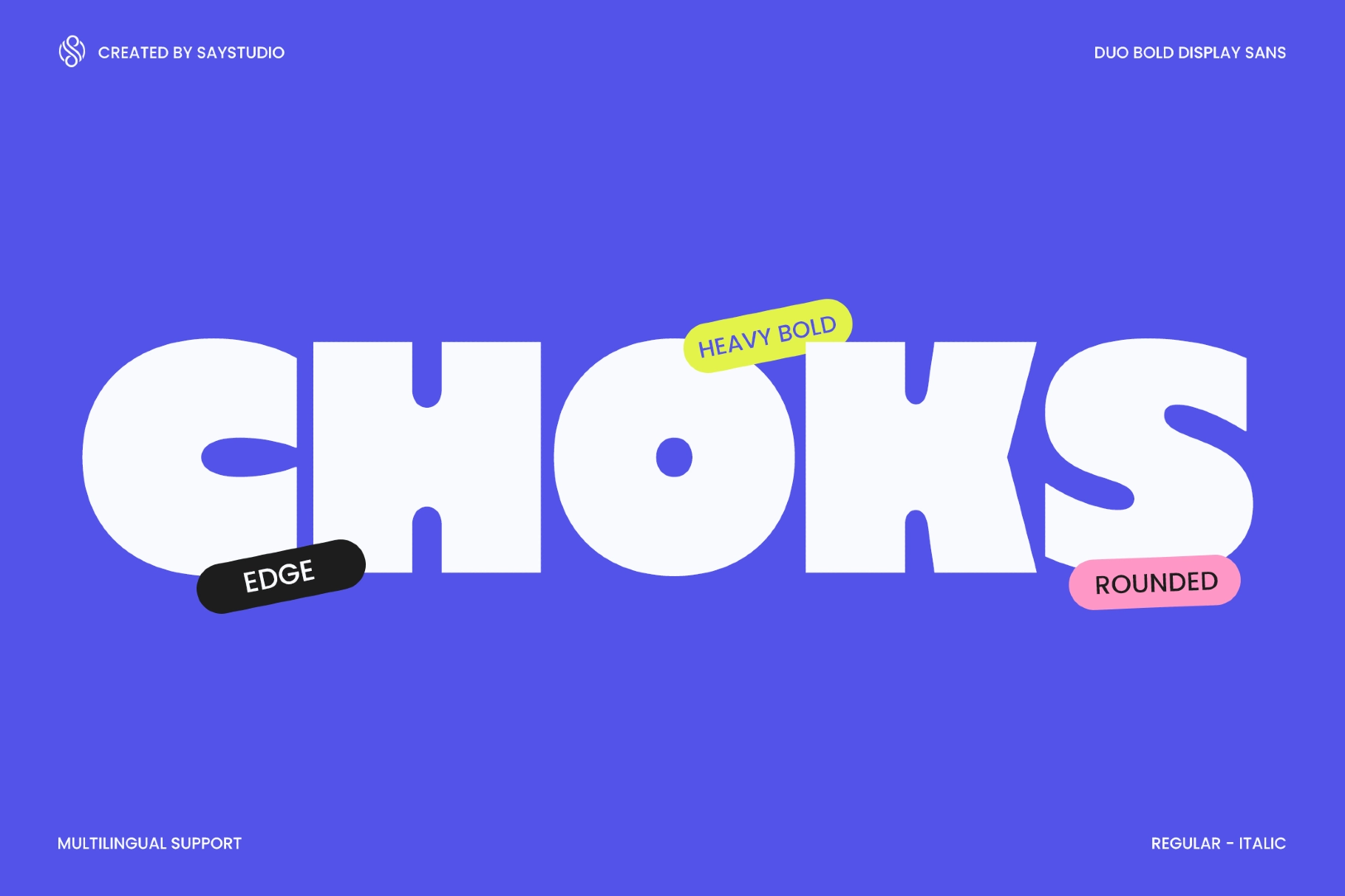 Choks - Heavy Bold Branding Font