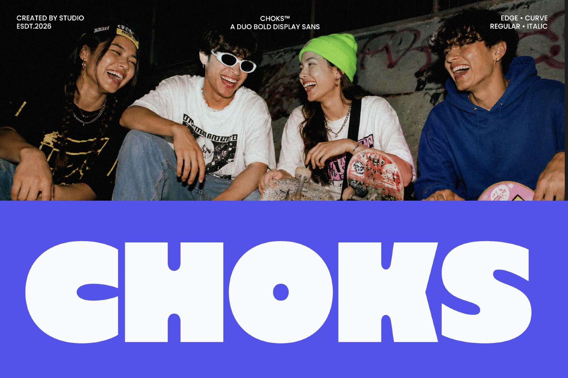 Choks - Heavy Bold Branding Font