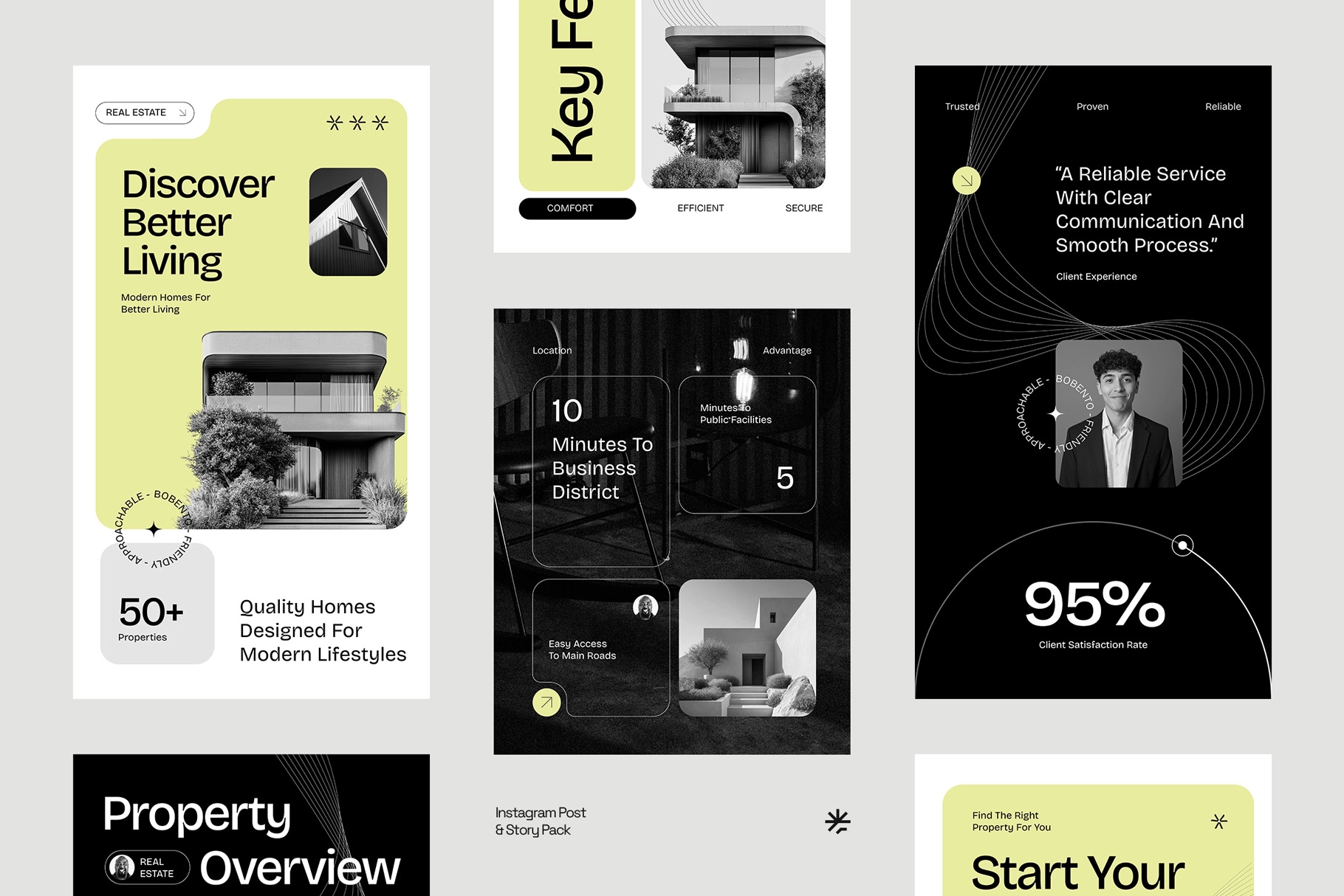 Real Estate Instagram Pack - CANVA Template