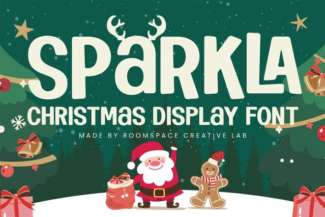 Sparkla – Christmas Holiday Display Font