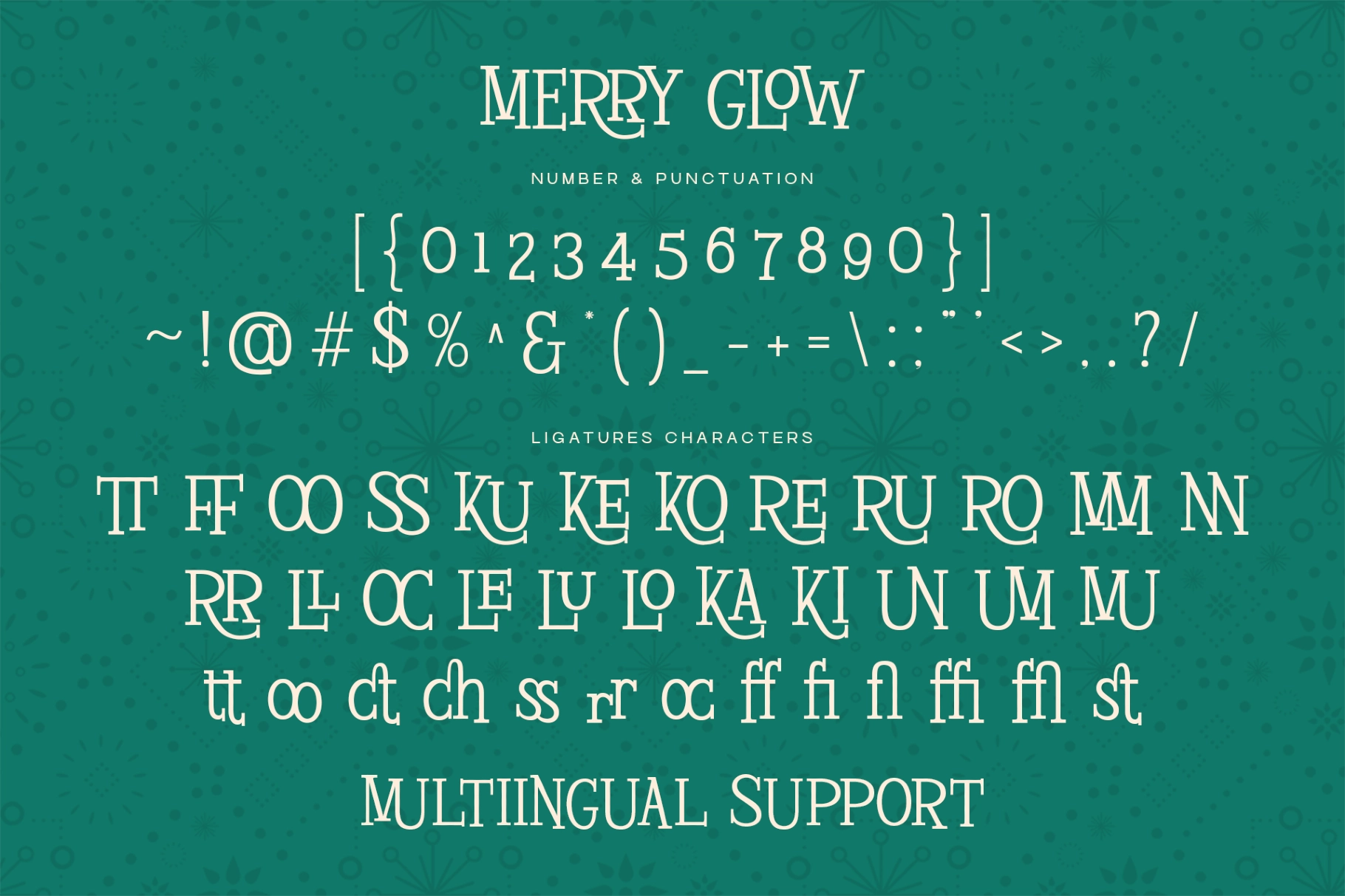 Merry Glow – Christmas Display Serif Font