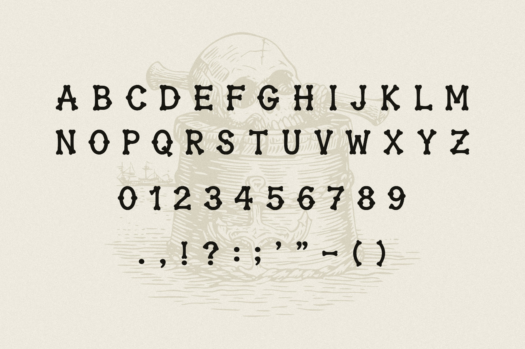 Old Bones - Hand-Drawn Display Font