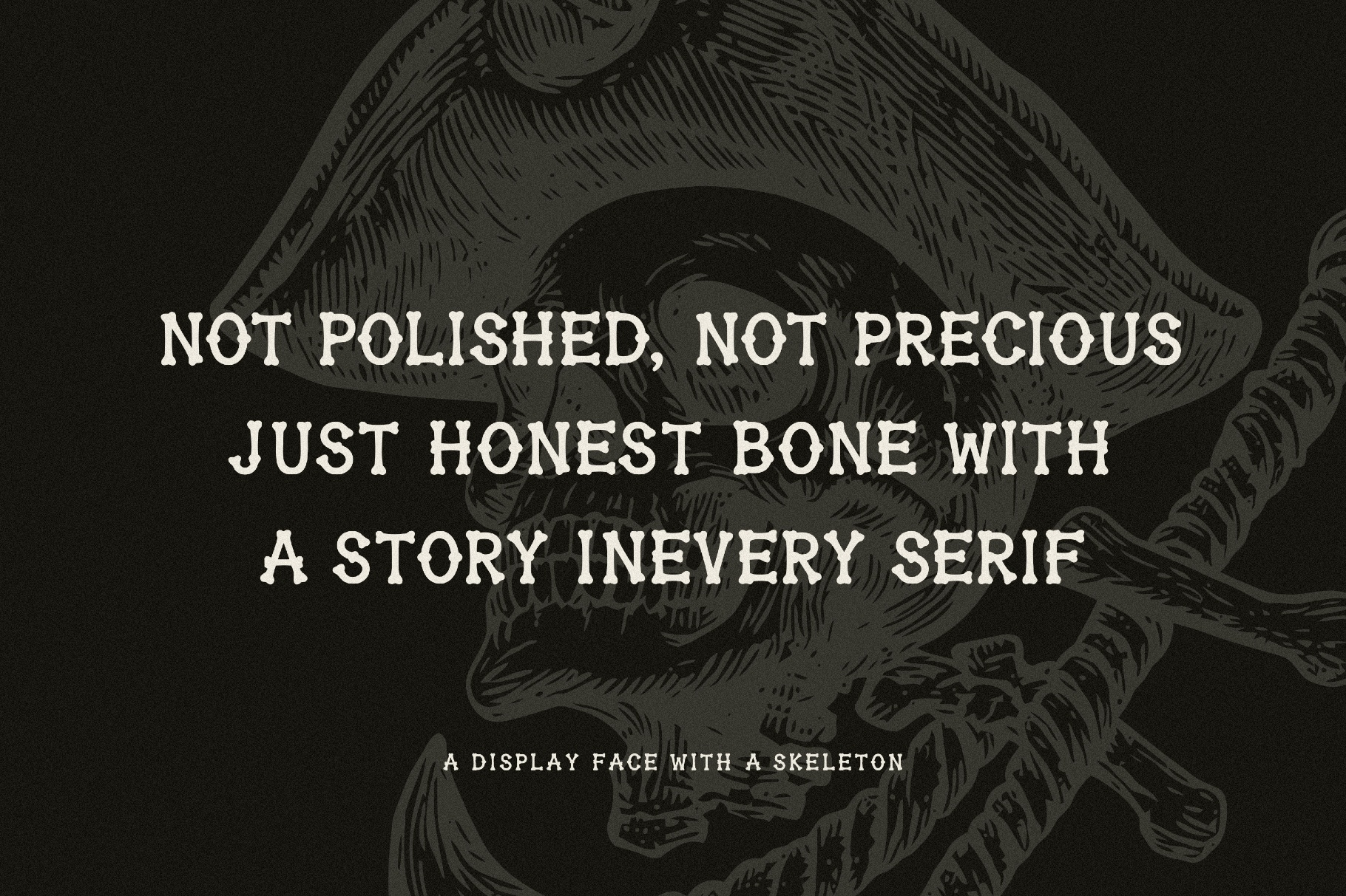 Old Bones - Hand-Drawn Display Font