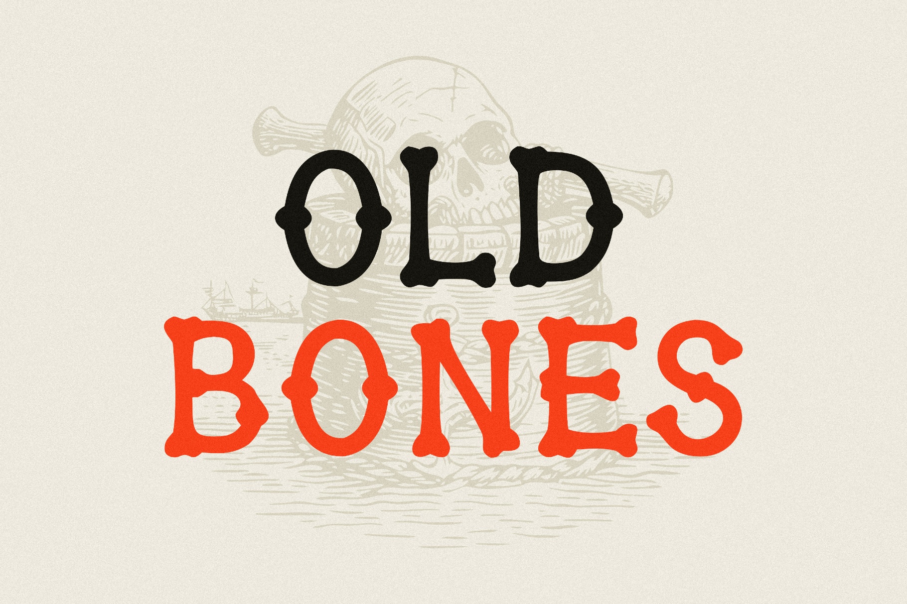 Old Bones - Hand-Drawn Display Font