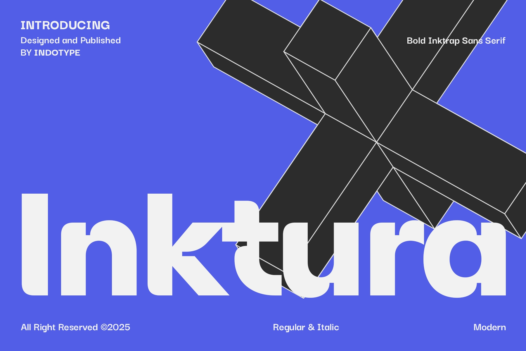 Inktura - Bold Ink Trap Sans Font