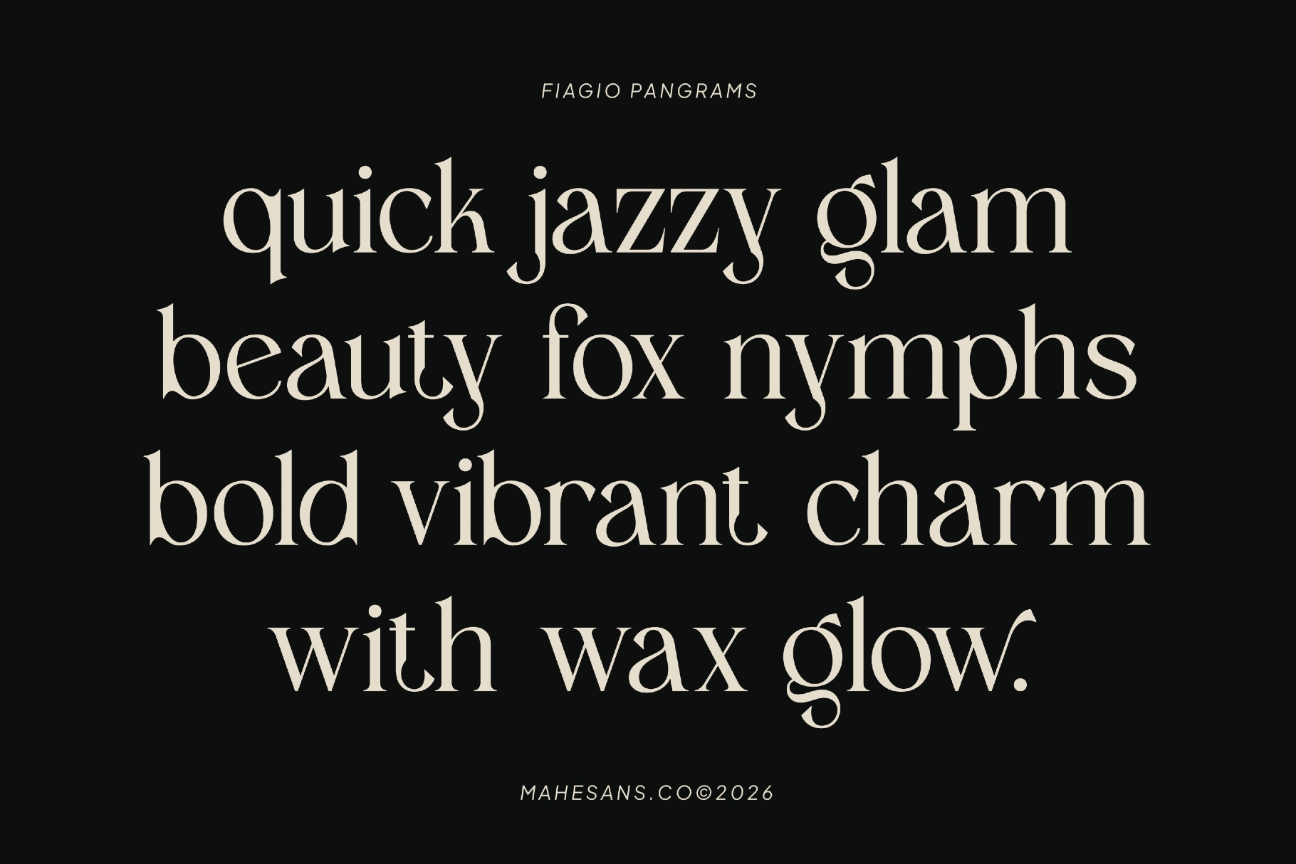Fiagio – Elegant Vintage Serif Font