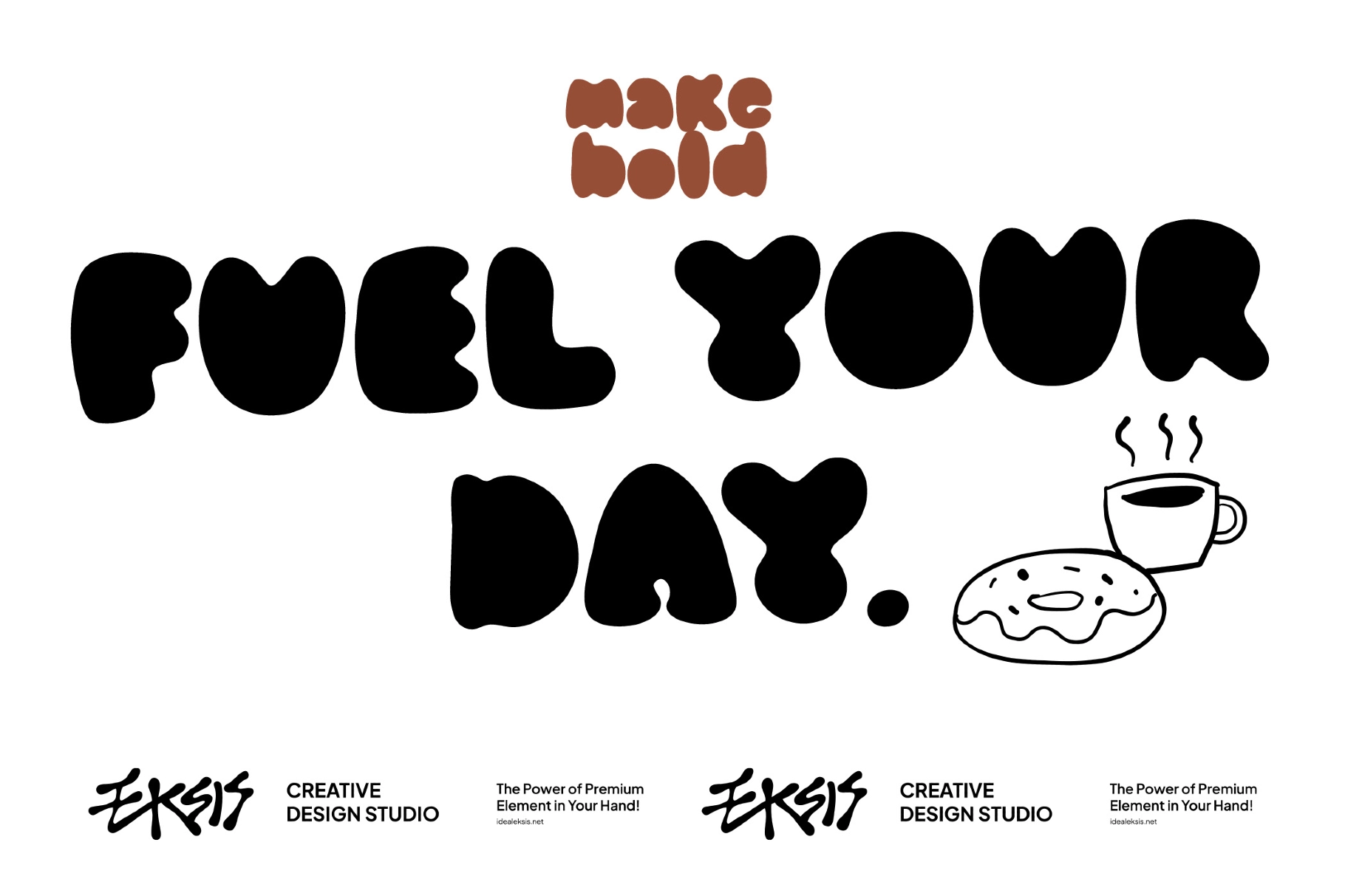 Moxa - Playful Bubble Display Font