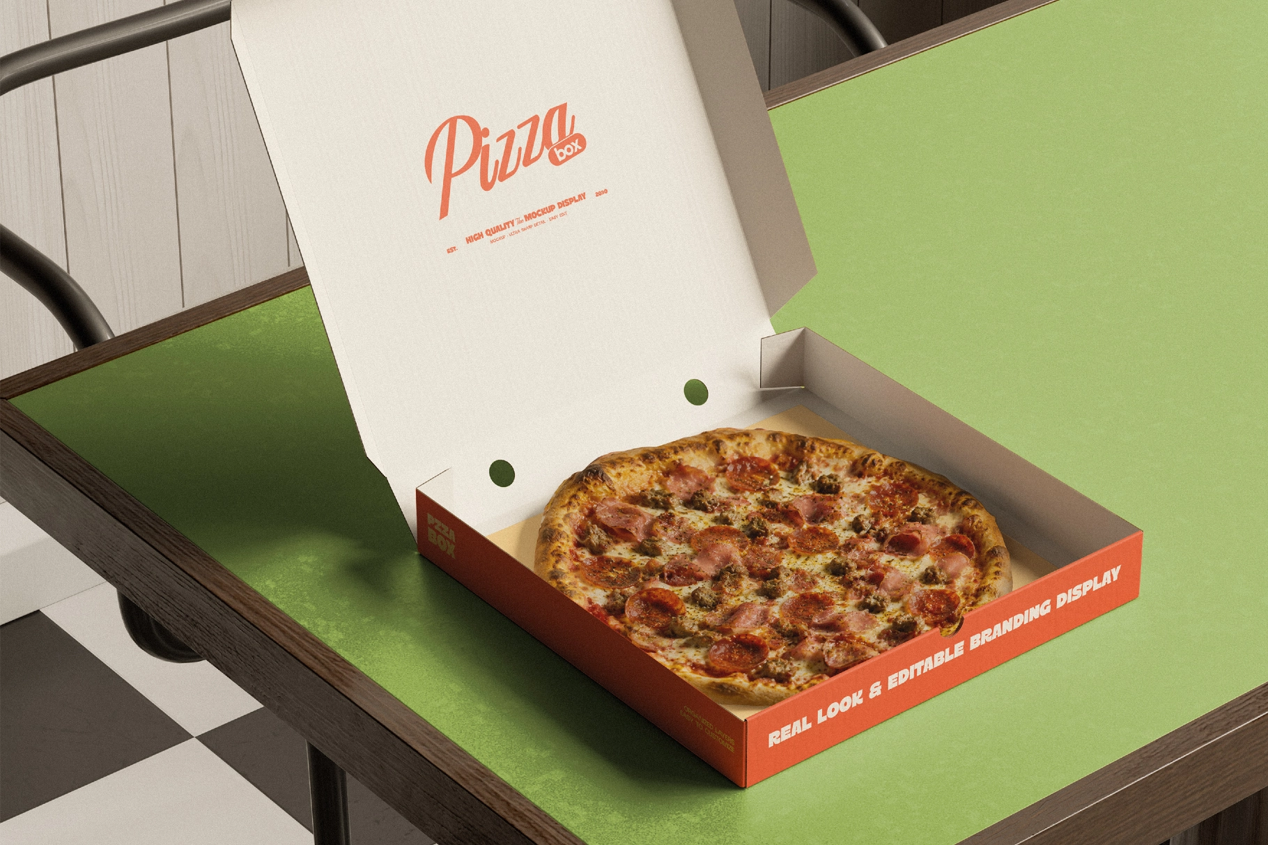 Pizza Box Mockup