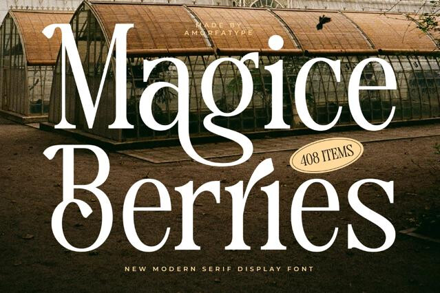 Magice Berries - Elegant Editorial Serif Font