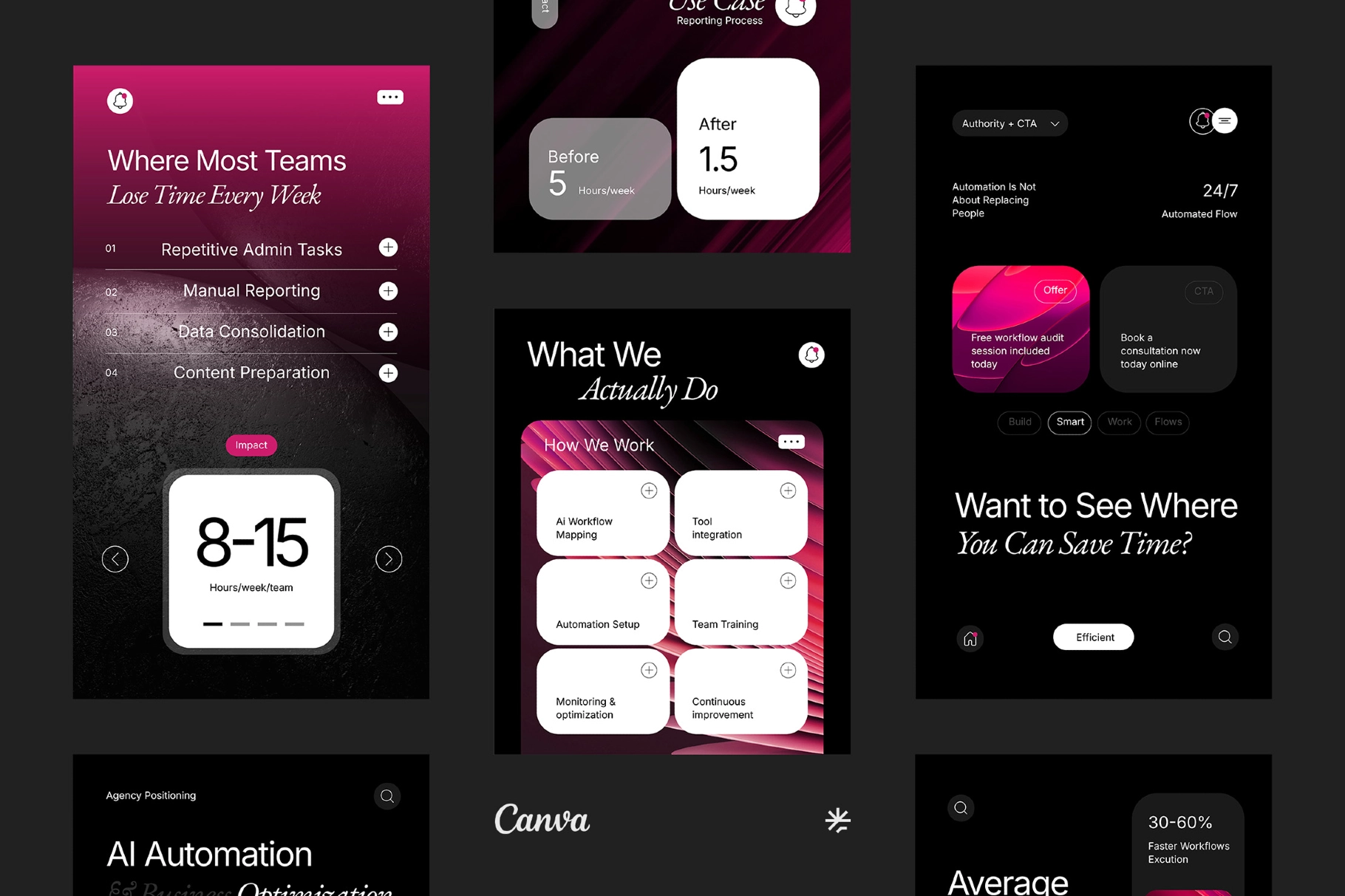 AI Services Instagram Template Pack for Canva